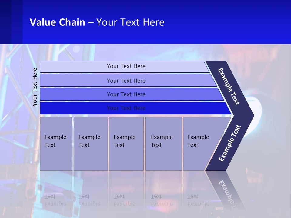 A Stage With A Projector Light On It PowerPoint Template