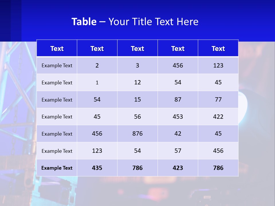 A Stage With A Projector Light On It PowerPoint Template