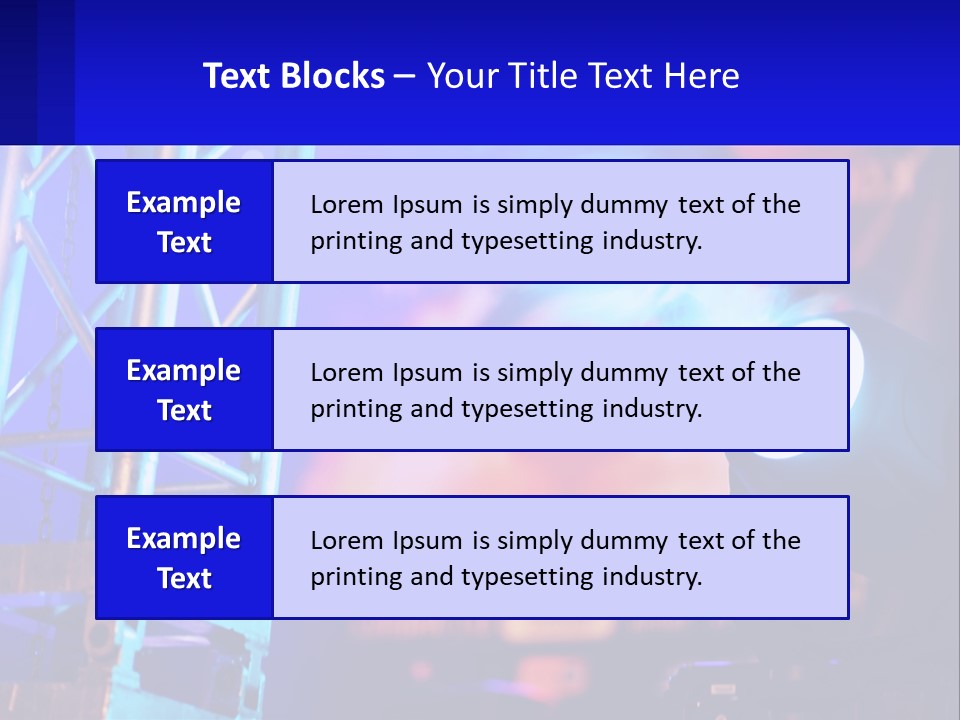 A Stage With A Projector Light On It PowerPoint Template