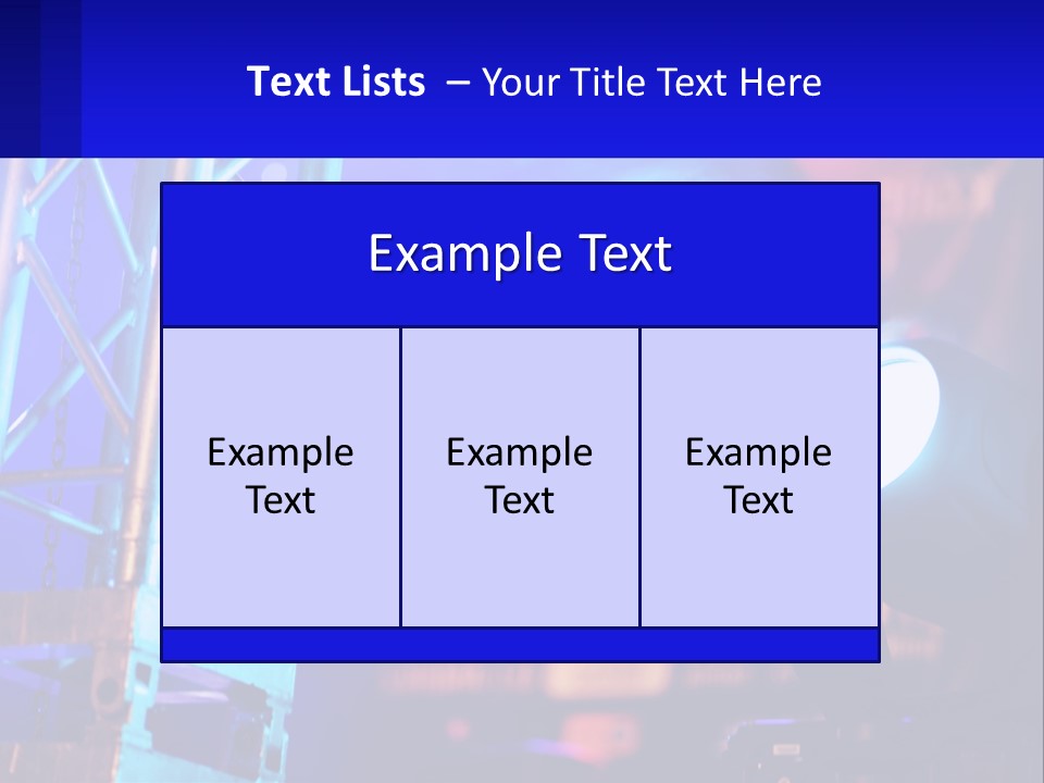 A Stage With A Projector Light On It PowerPoint Template