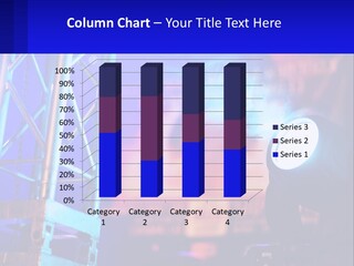 A Stage With A Projector Light On It PowerPoint Template