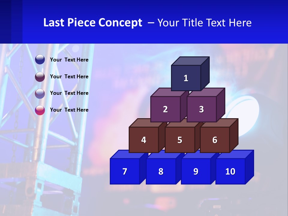 A Stage With A Projector Light On It PowerPoint Template