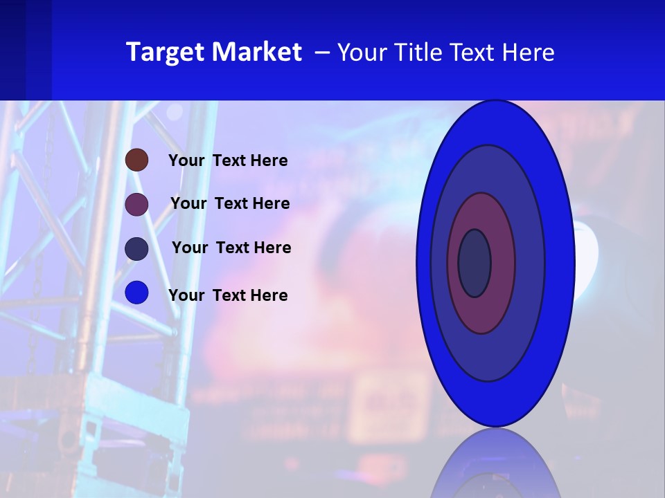 A Stage With A Projector Light On It PowerPoint Template