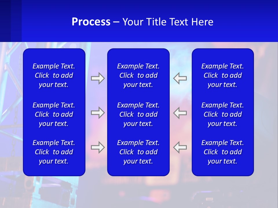 A Stage With A Projector Light On It PowerPoint Template