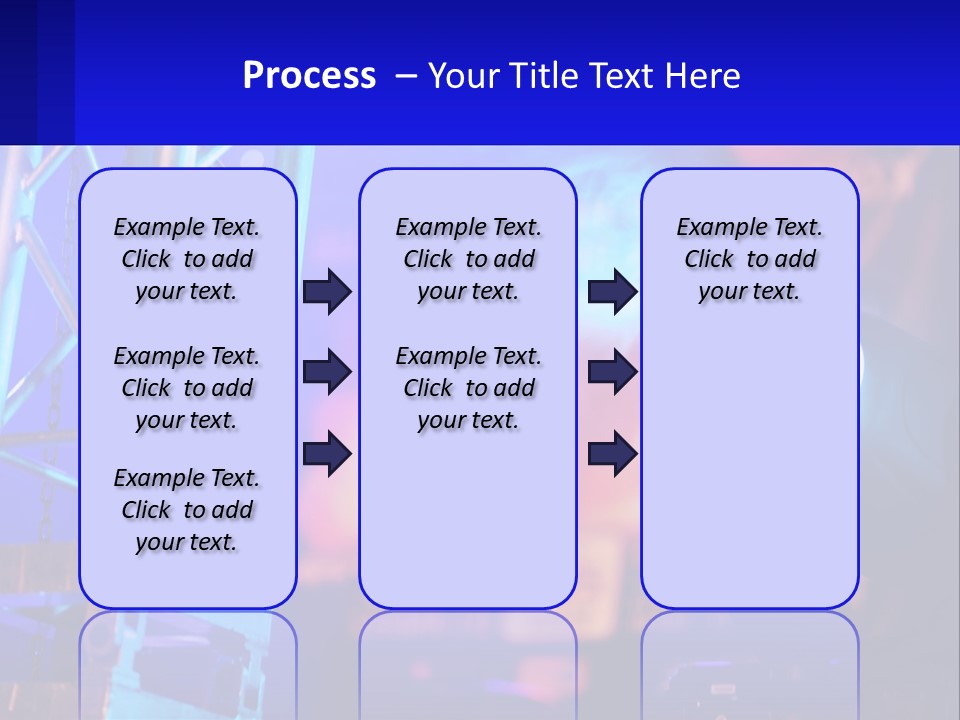 A Stage With A Projector Light On It PowerPoint Template