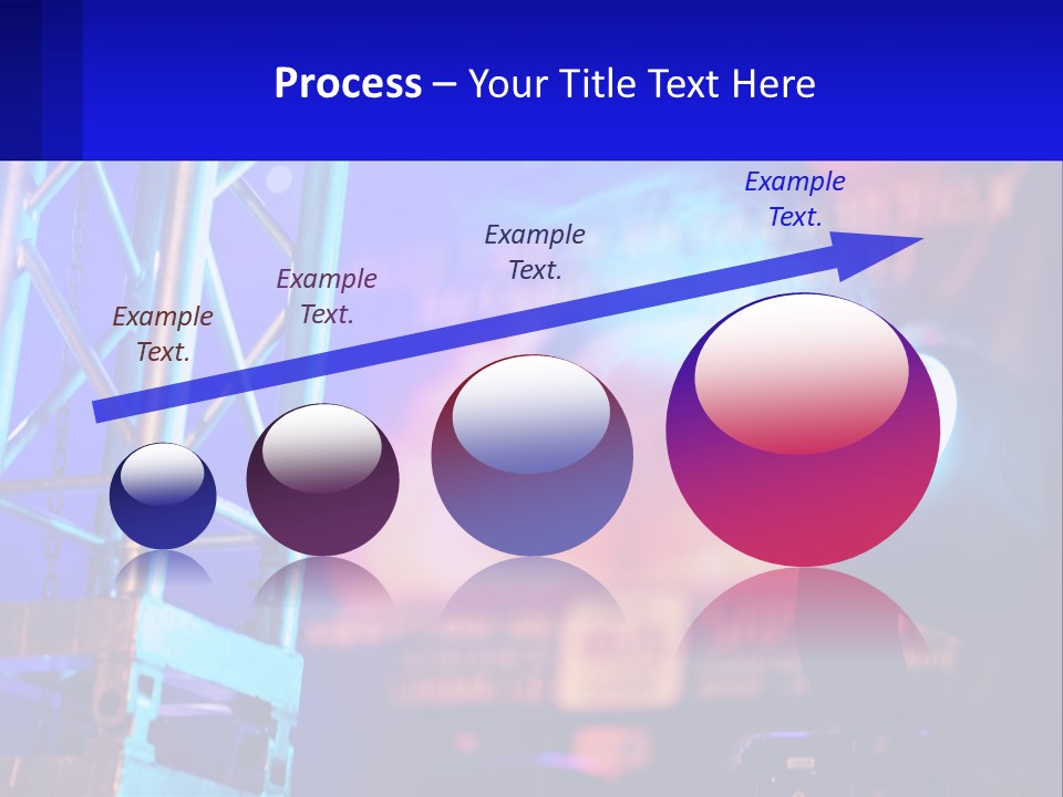 A Stage With A Projector Light On It PowerPoint Template