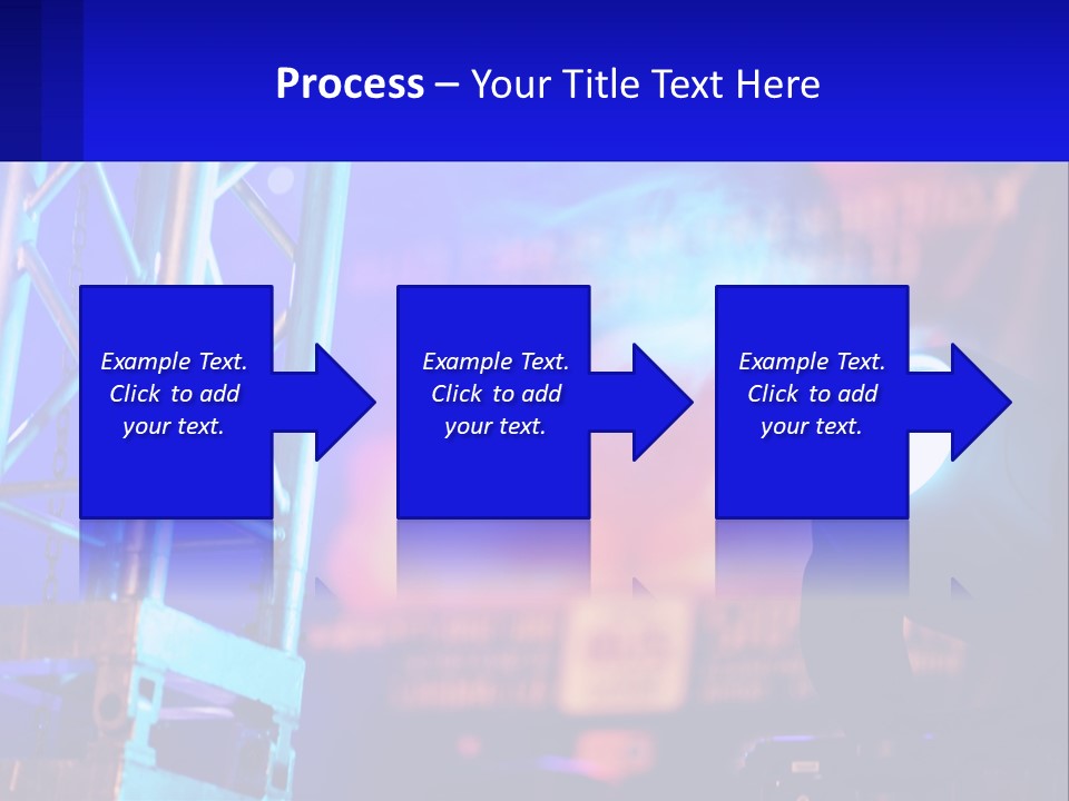 A Stage With A Projector Light On It PowerPoint Template