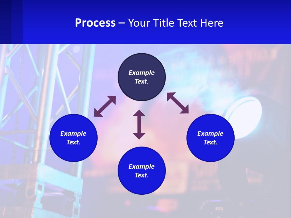 A Stage With A Projector Light On It PowerPoint Template