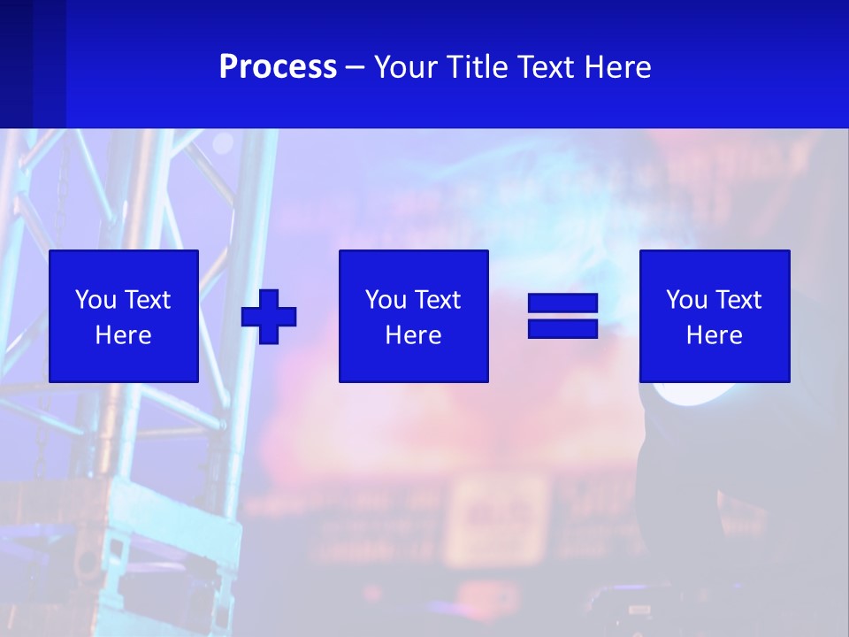A Stage With A Projector Light On It PowerPoint Template