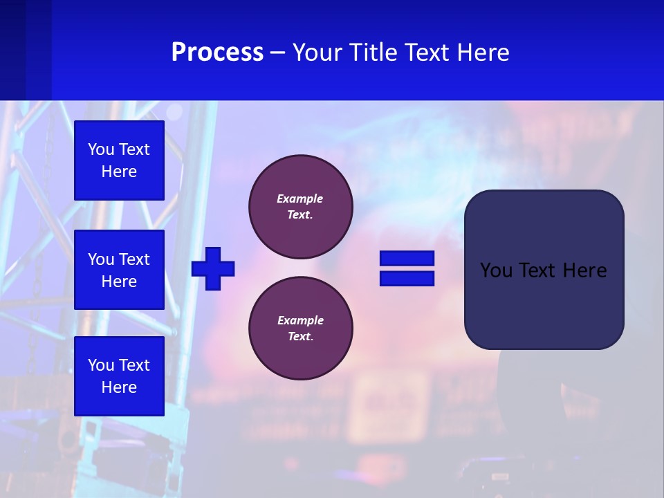 A Stage With A Projector Light On It PowerPoint Template