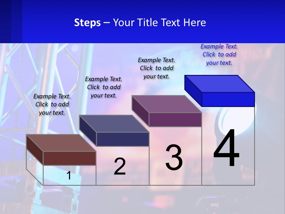 A Stage With A Projector Light On It PowerPoint Template