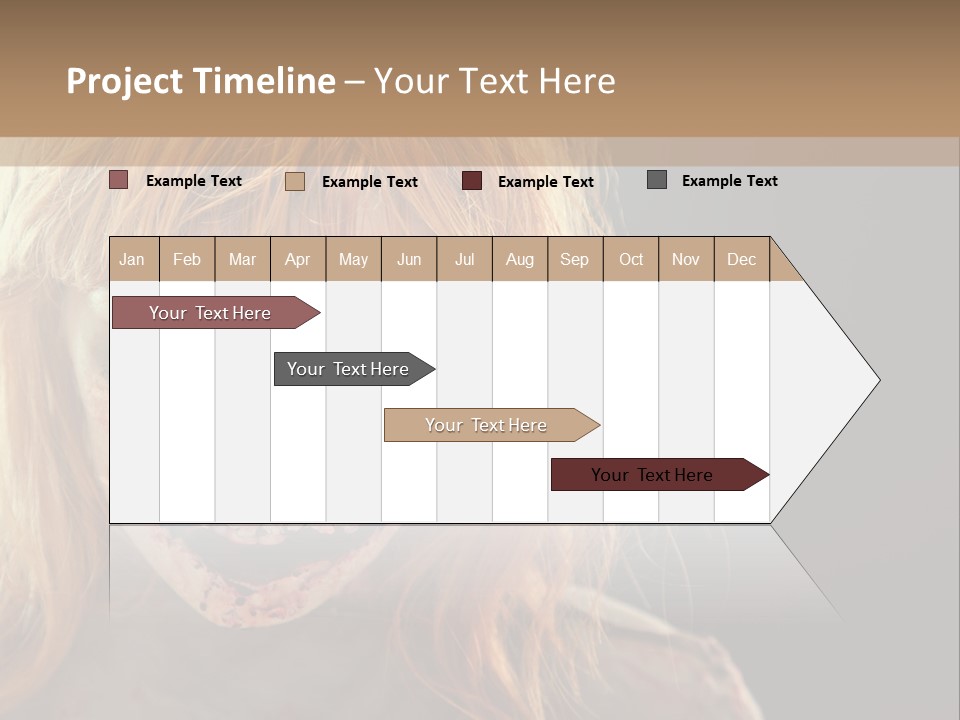 A Woman With Makeup And Blood On Her Face PowerPoint Template