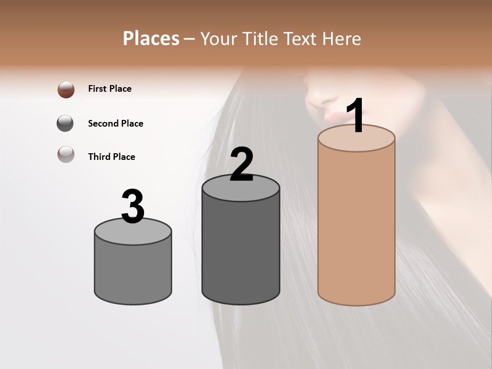 A Woman With Long Black Hair Powerpoint Template PowerPoint Template