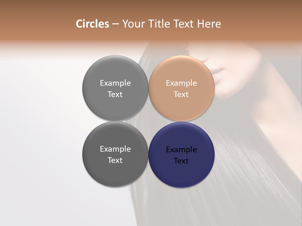 A Woman With Long Black Hair Powerpoint Template PowerPoint Template