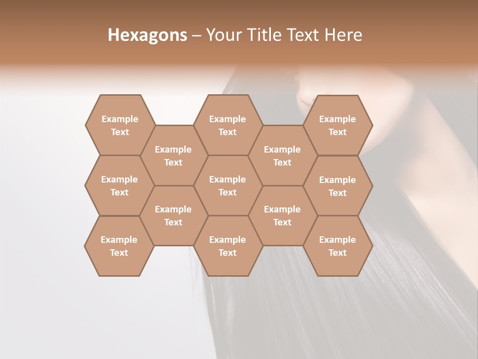 A Woman With Long Black Hair Powerpoint Template PowerPoint Template