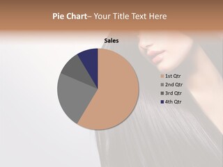 A Woman With Long Black Hair Powerpoint Template PowerPoint Template