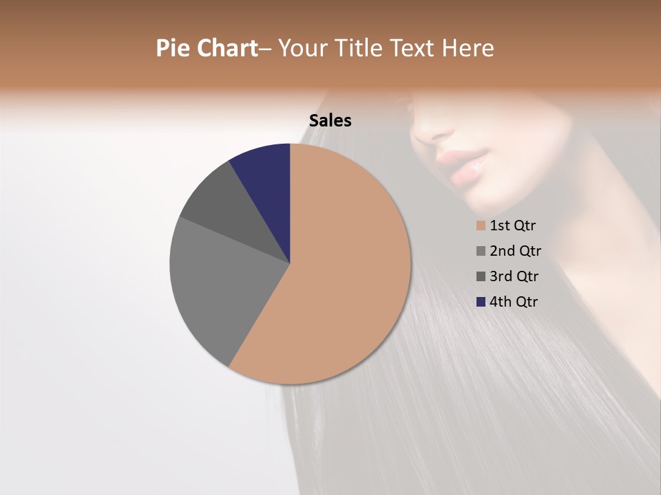 A Woman With Long Black Hair Powerpoint Template PowerPoint Template