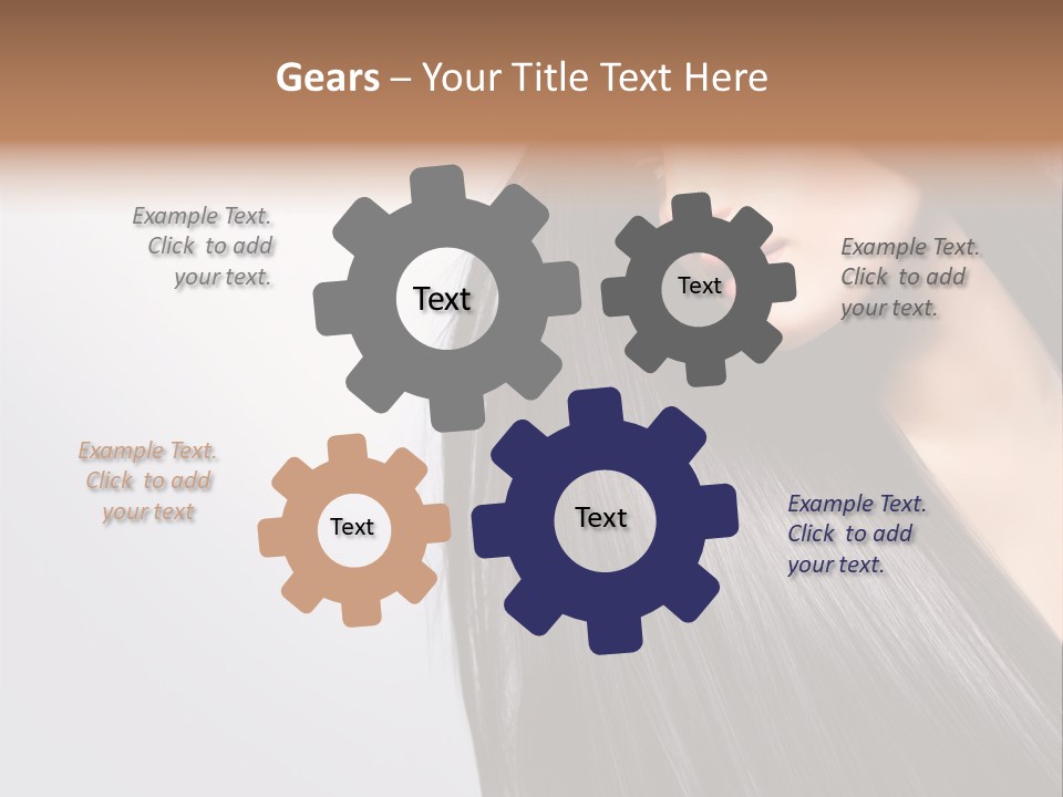 A Woman With Long Black Hair Powerpoint Template PowerPoint Template