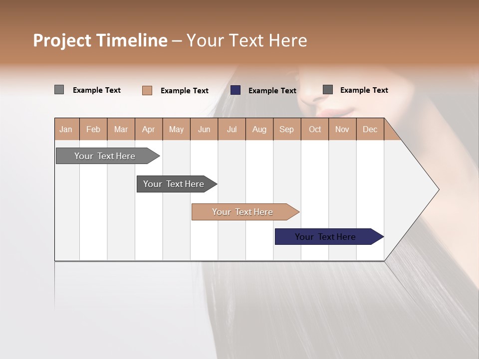 A Woman With Long Black Hair Powerpoint Template PowerPoint Template
