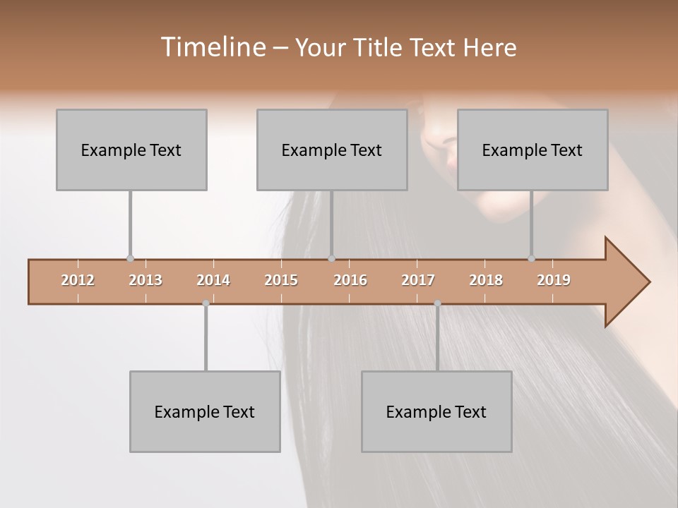 A Woman With Long Black Hair Powerpoint Template PowerPoint Template