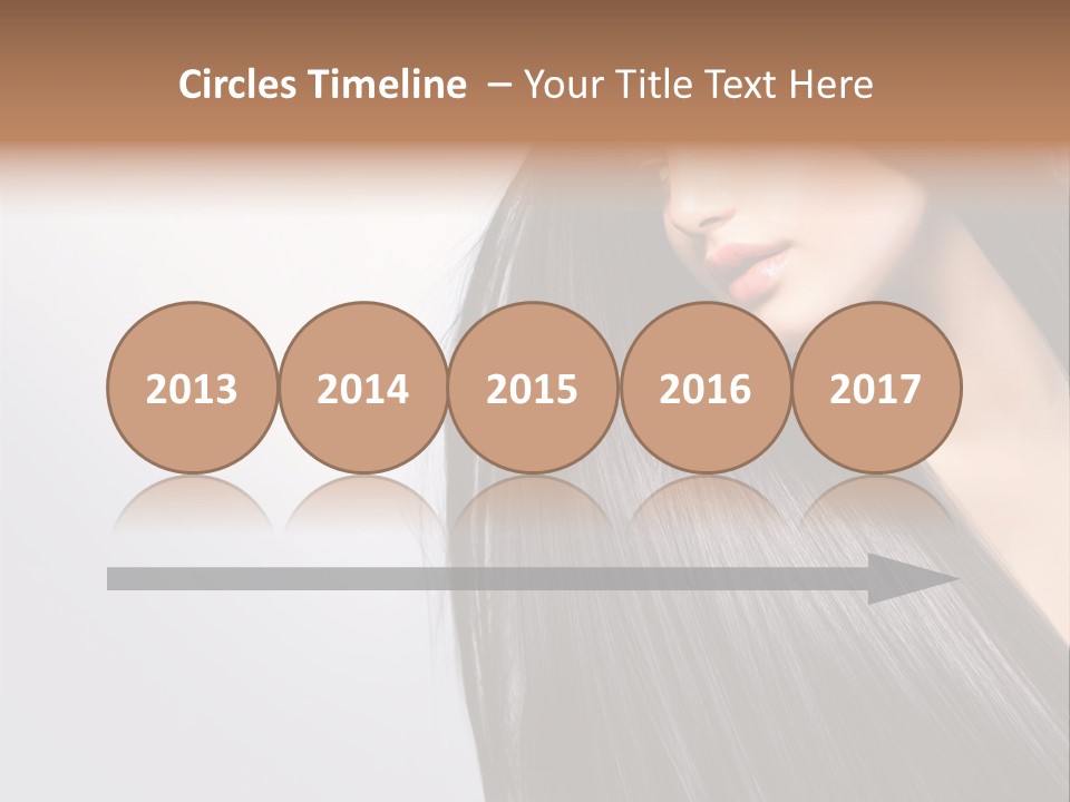 A Woman With Long Black Hair Powerpoint Template PowerPoint Template