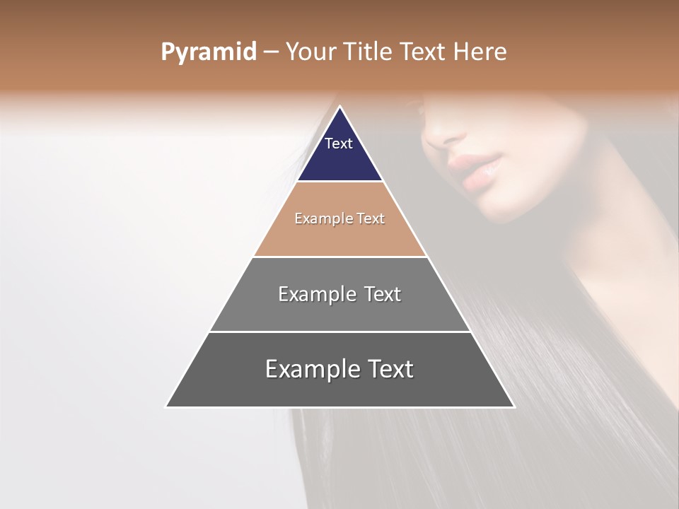 A Woman With Long Black Hair Powerpoint Template PowerPoint Template