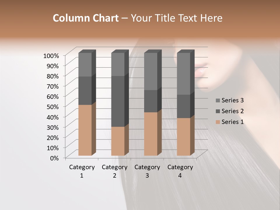 A Woman With Long Black Hair Powerpoint Template PowerPoint Template