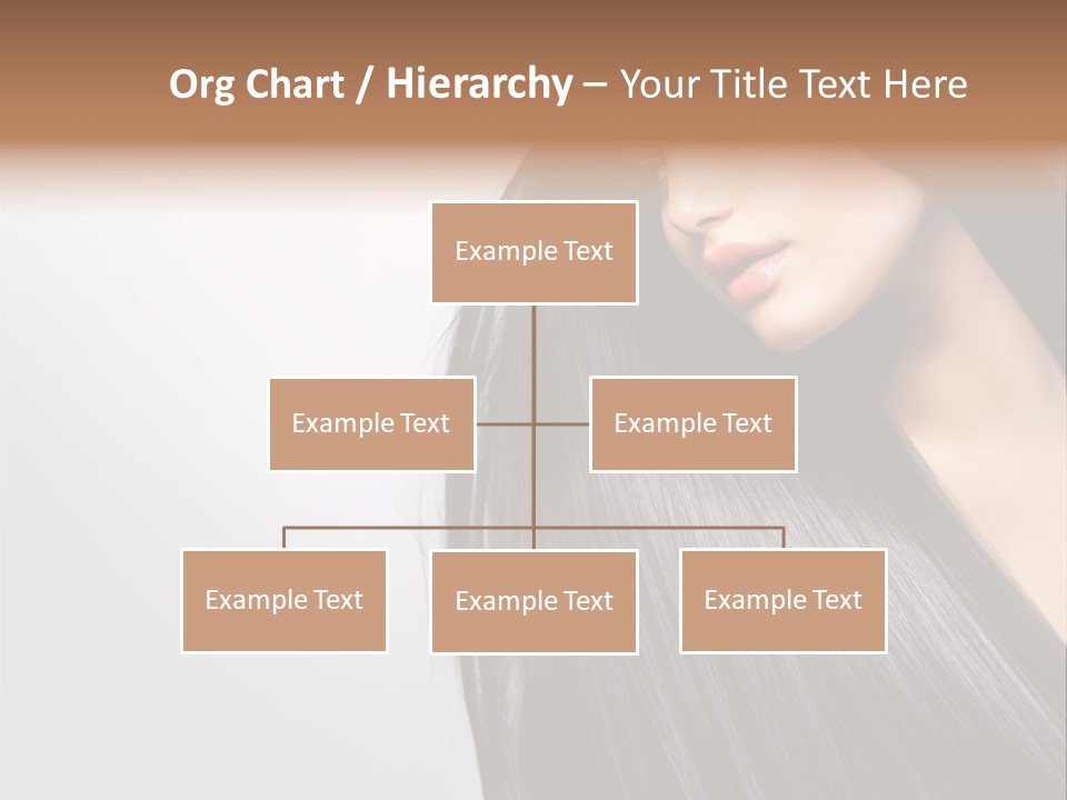 A Woman With Long Black Hair Powerpoint Template PowerPoint Template