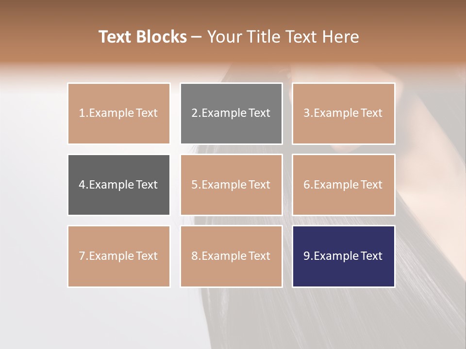 A Woman With Long Black Hair Powerpoint Template PowerPoint Template