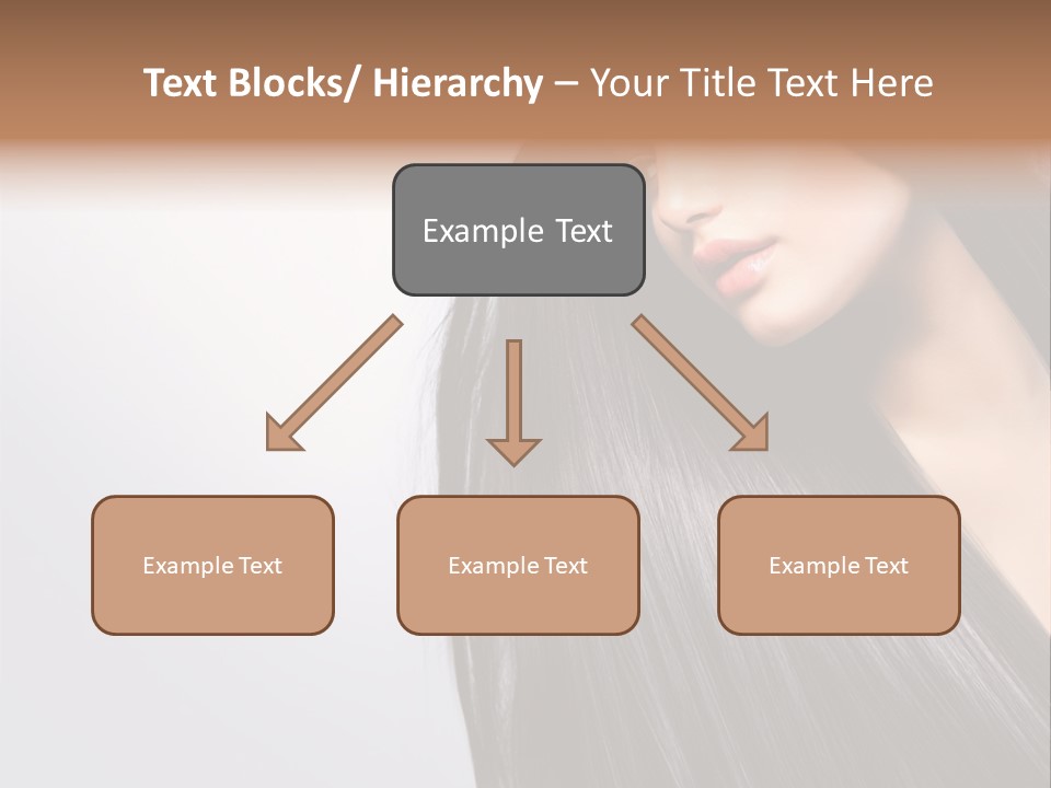 A Woman With Long Black Hair Powerpoint Template PowerPoint Template