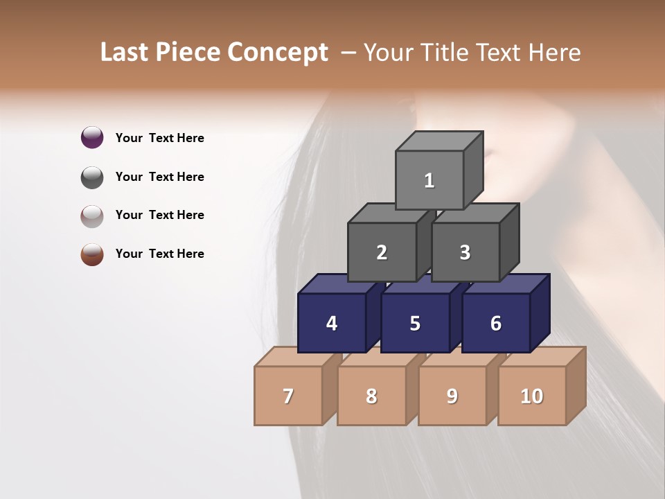A Woman With Long Black Hair Powerpoint Template PowerPoint Template