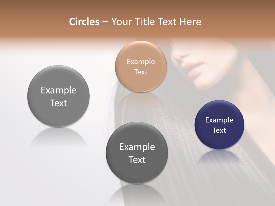 A Woman With Long Black Hair Powerpoint Template PowerPoint Template