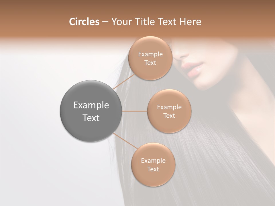 A Woman With Long Black Hair Powerpoint Template PowerPoint Template