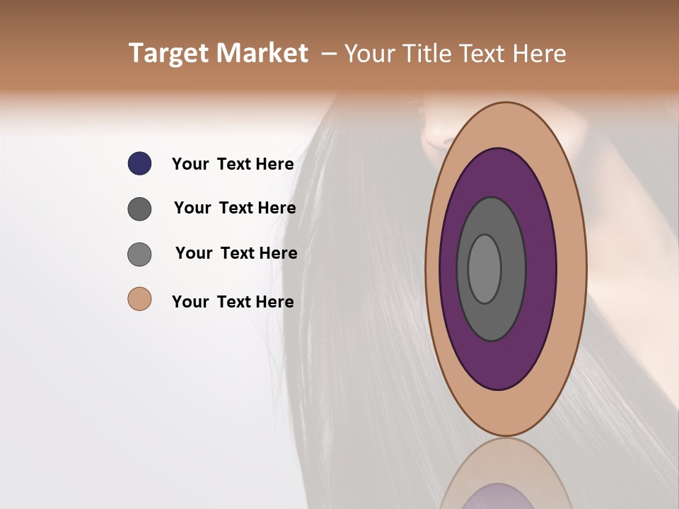 A Woman With Long Black Hair Powerpoint Template PowerPoint Template