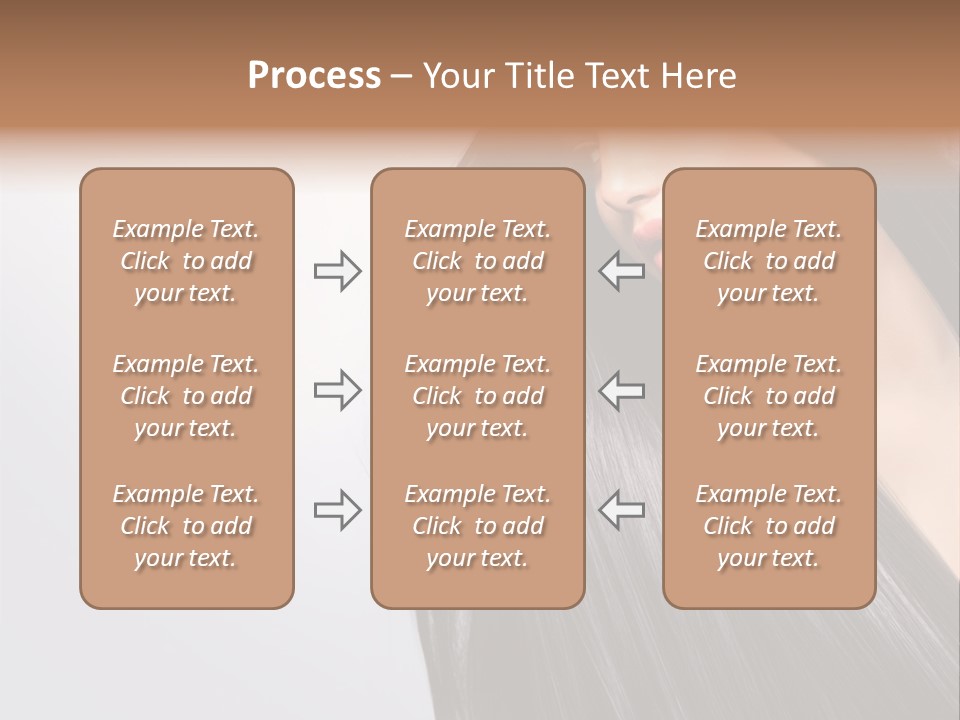 A Woman With Long Black Hair Powerpoint Template PowerPoint Template