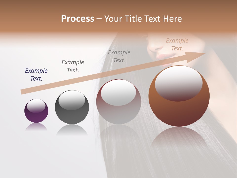A Woman With Long Black Hair Powerpoint Template PowerPoint Template