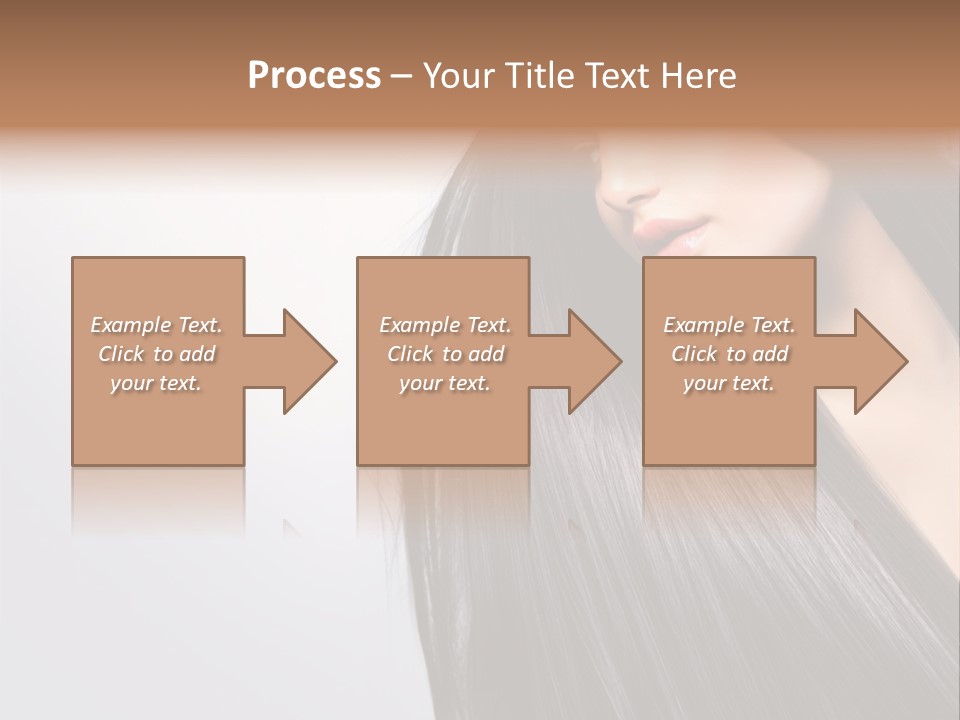 A Woman With Long Black Hair Powerpoint Template PowerPoint Template