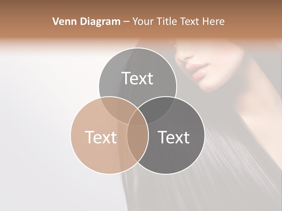 A Woman With Long Black Hair Powerpoint Template PowerPoint Template
