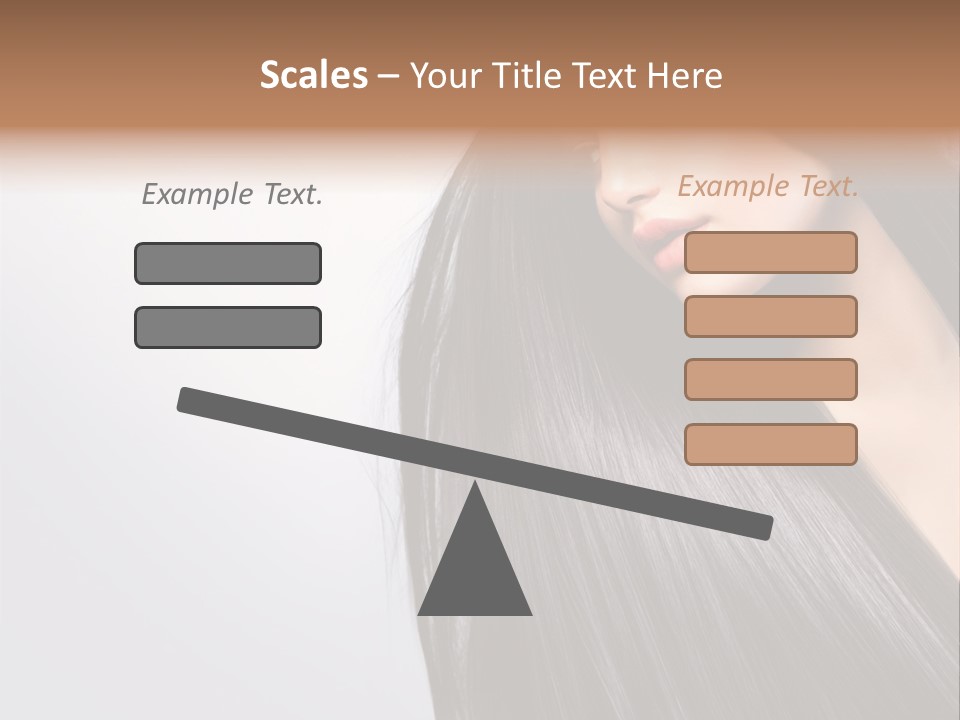 A Woman With Long Black Hair Powerpoint Template PowerPoint Template