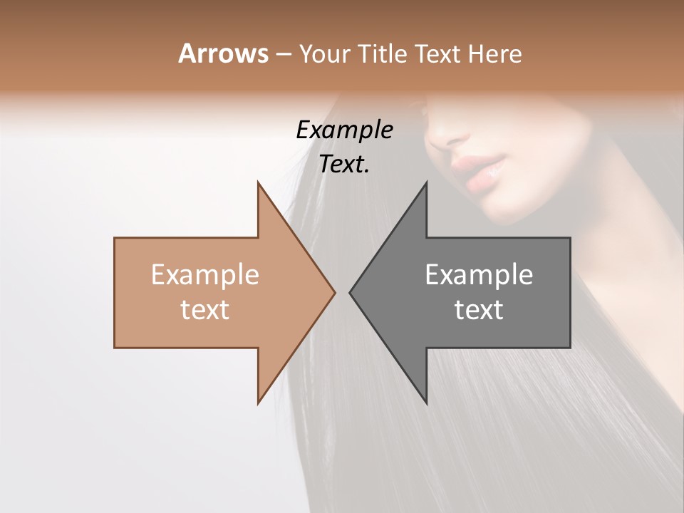 A Woman With Long Black Hair Powerpoint Template PowerPoint Template