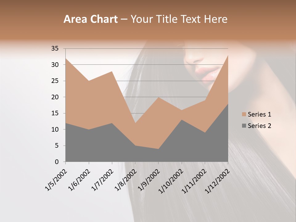 A Woman With Long Black Hair Powerpoint Template PowerPoint Template