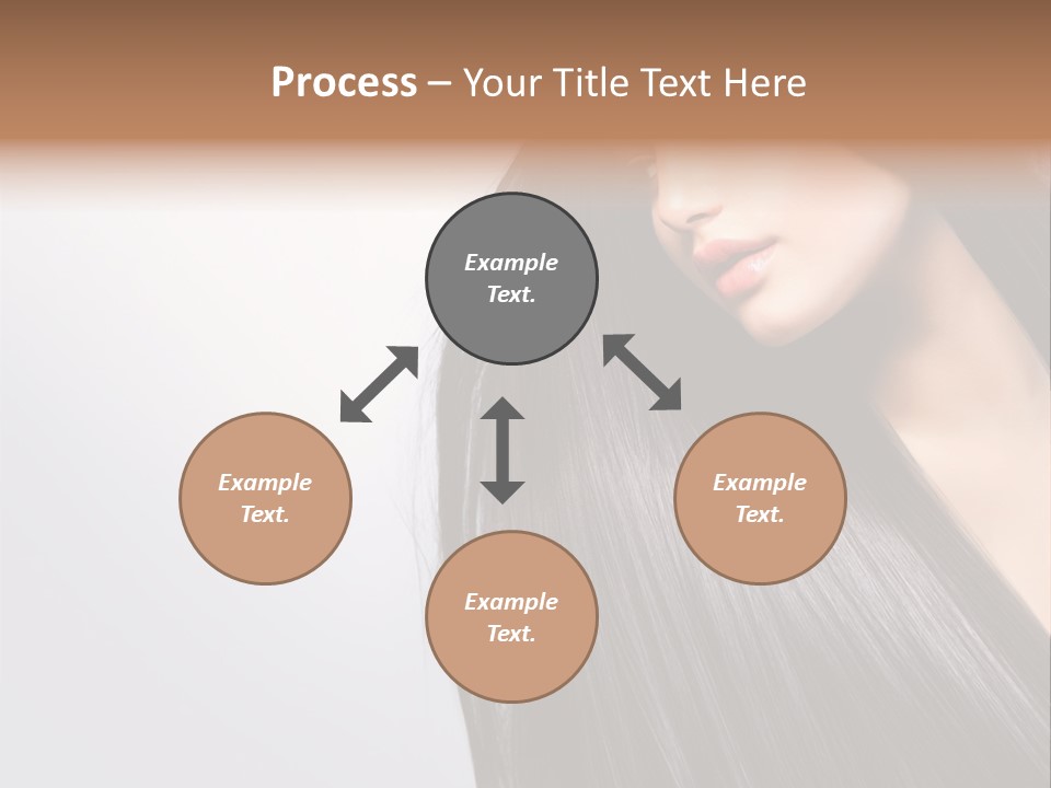A Woman With Long Black Hair Powerpoint Template PowerPoint Template