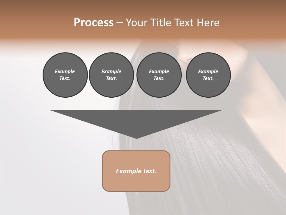 A Woman With Long Black Hair Powerpoint Template PowerPoint Template
