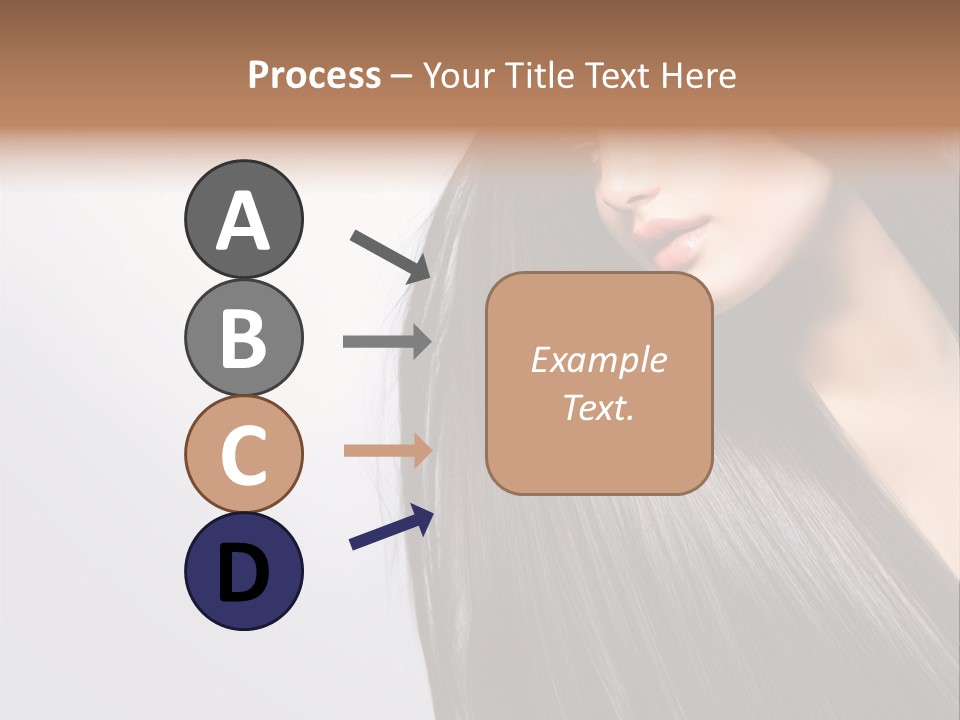 A Woman With Long Black Hair Powerpoint Template PowerPoint Template