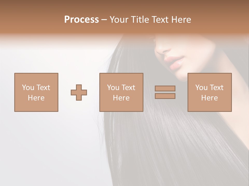 A Woman With Long Black Hair Powerpoint Template PowerPoint Template