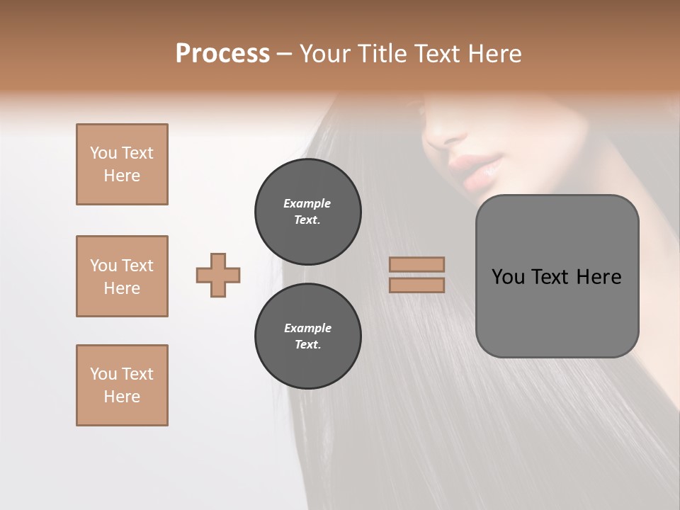 A Woman With Long Black Hair Powerpoint Template PowerPoint Template