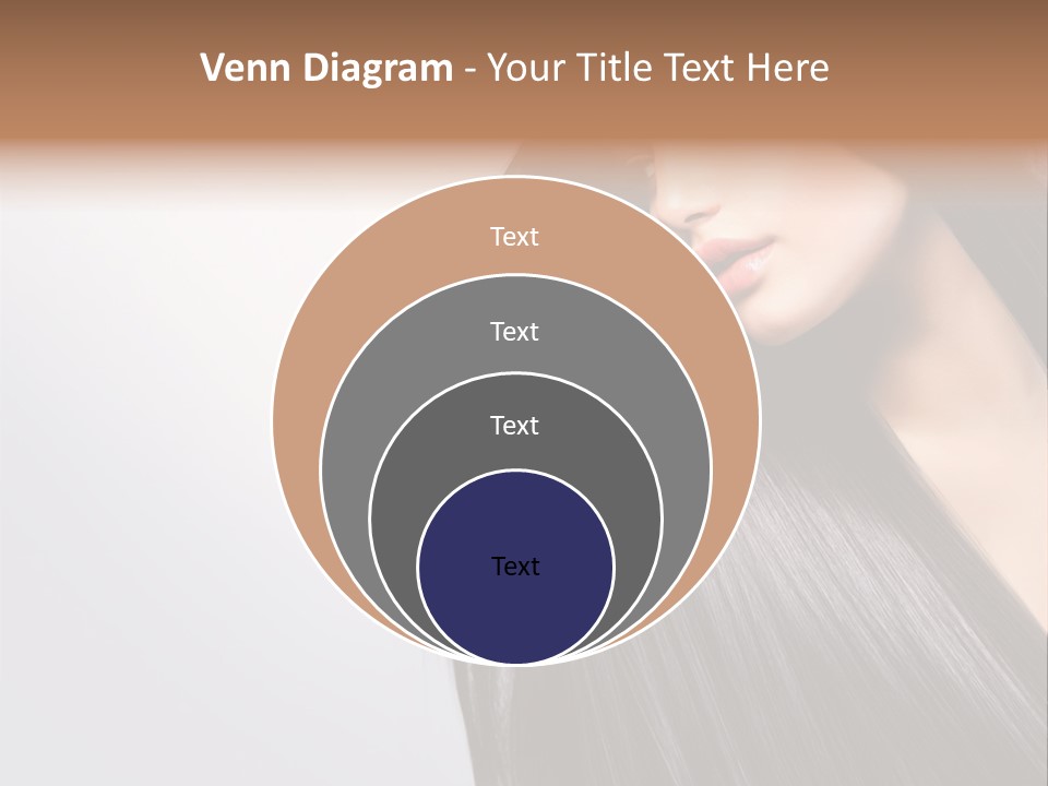 A Woman With Long Black Hair Powerpoint Template PowerPoint Template