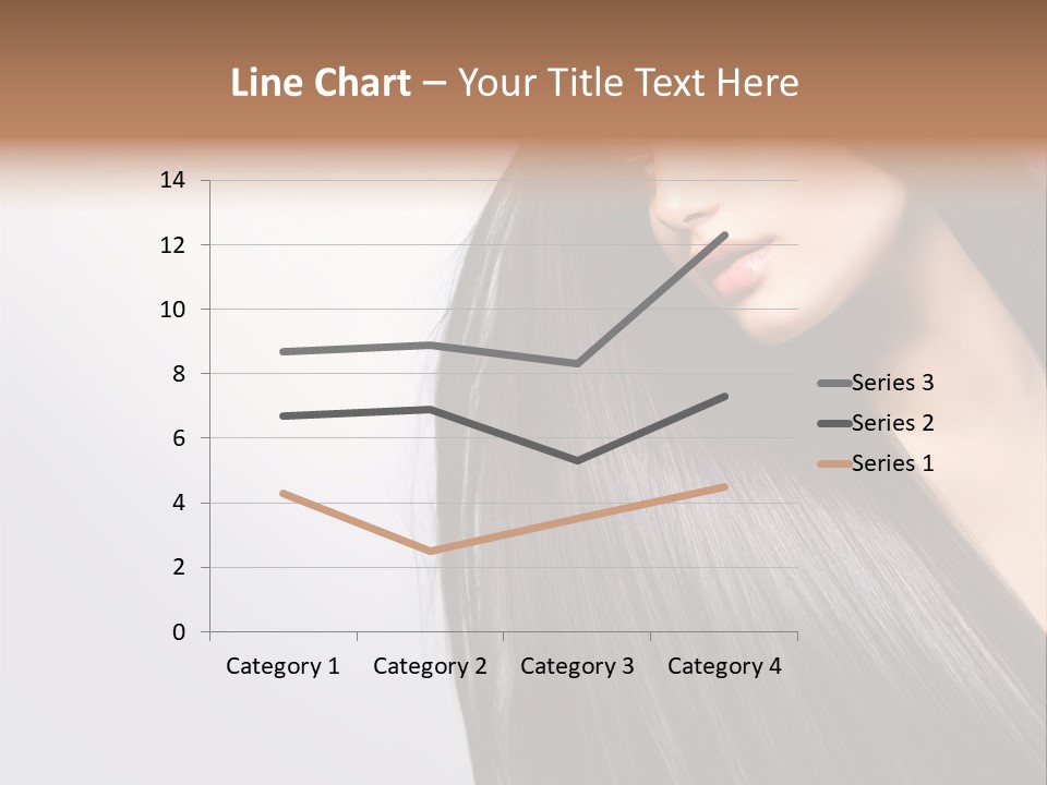 A Woman With Long Black Hair Powerpoint Template PowerPoint Template