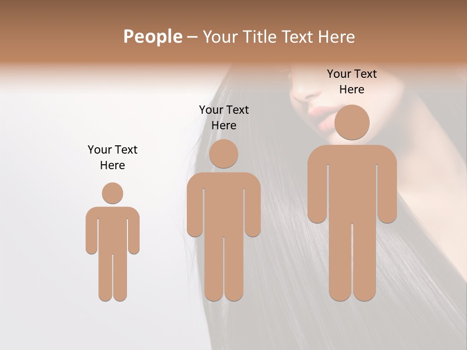 A Woman With Long Black Hair Powerpoint Template PowerPoint Template