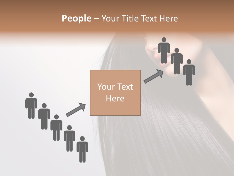 A Woman With Long Black Hair Powerpoint Template PowerPoint Template